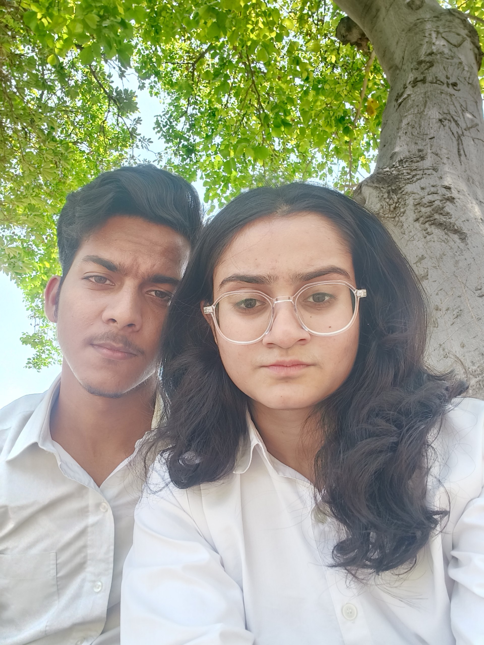 Adarsh and Payal smiling together