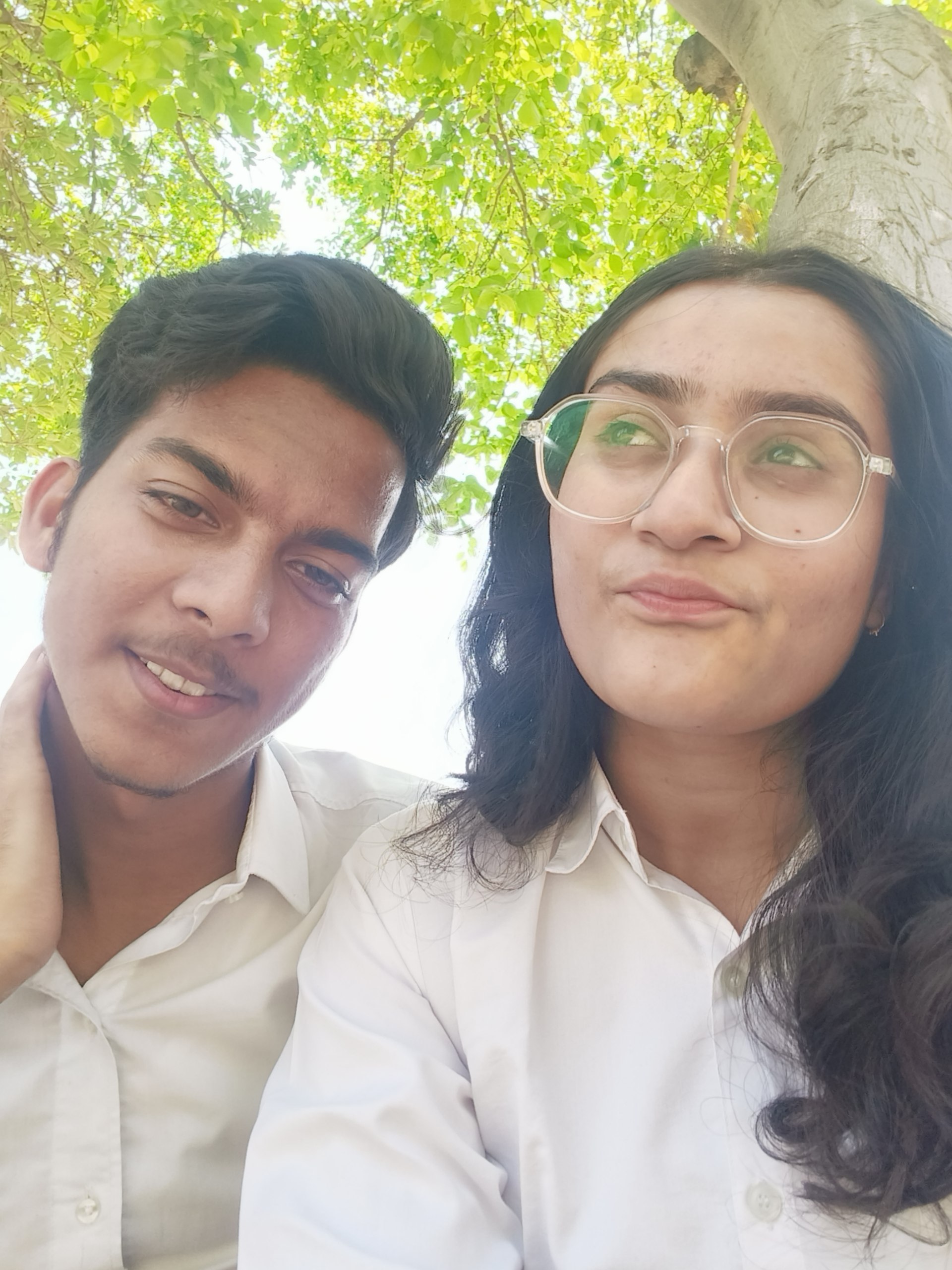 Adarsh and Payal sharing a close moment
