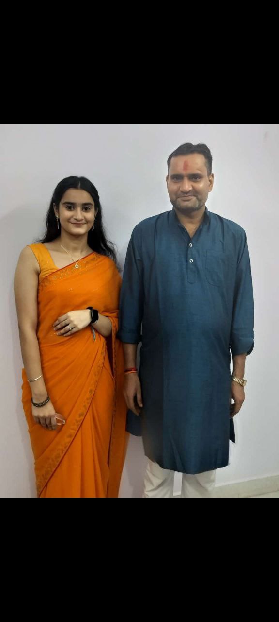 Payal with her father